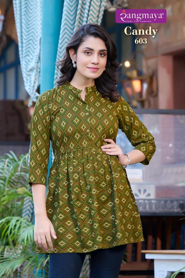 Rangmaya Candy 6 Rayon Wester Short Top Collection